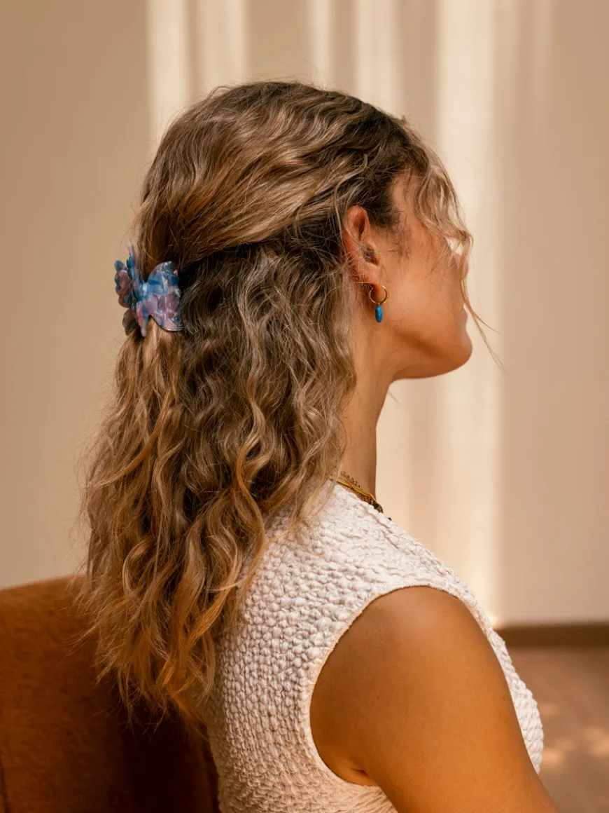 Airy Butterfly Haarklammer Blue-pink