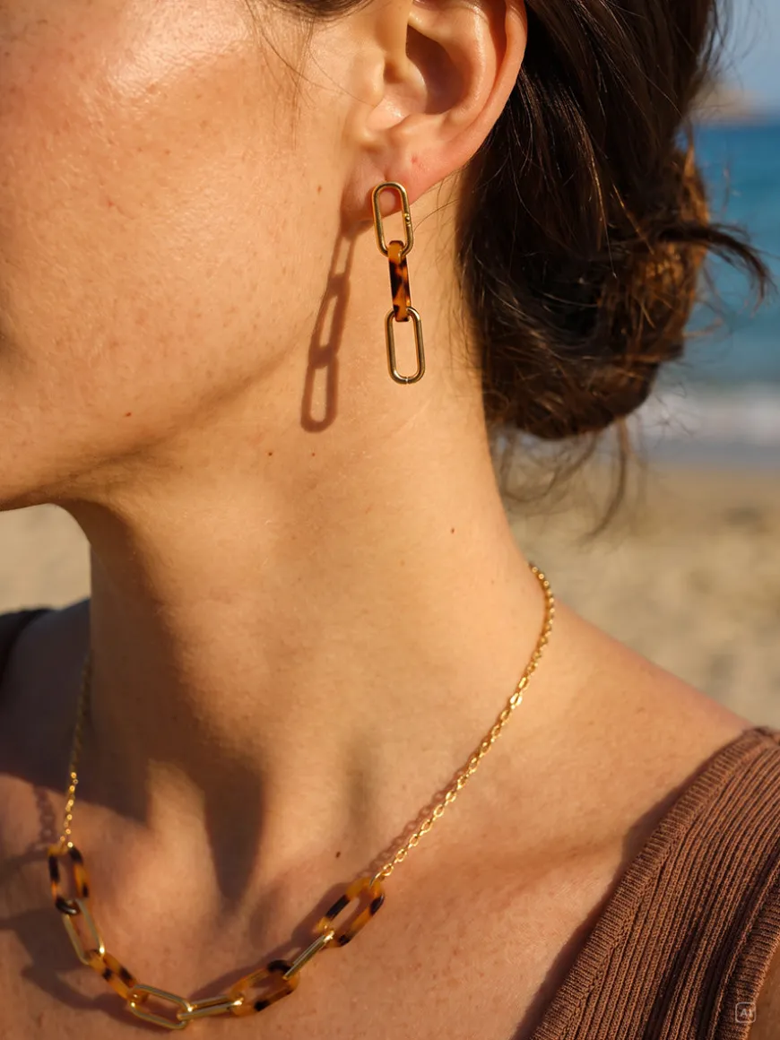 Amber Texture Kette