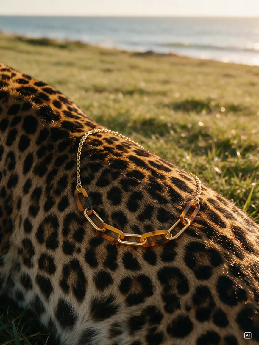 Amber Texture Kette