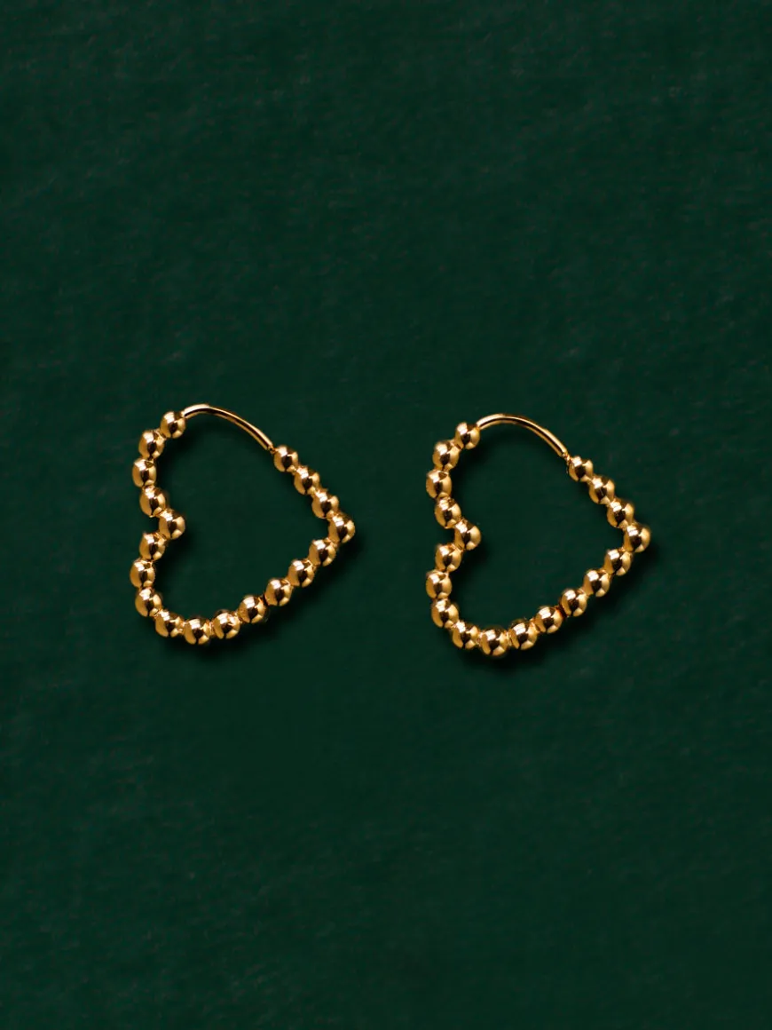 Beaded Heart Ohrringe