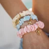 Blissful Pure Silk Medium Scrunchie Cream Pink