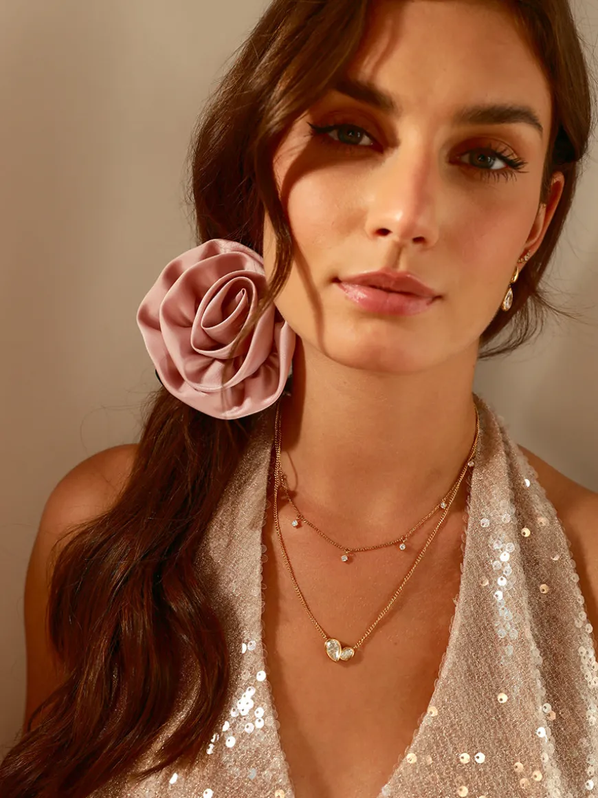 Blooming Rose Scrunchie