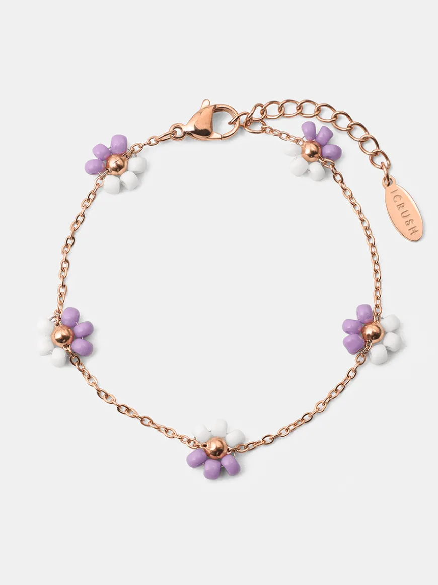 Blossom Moment Purple-white ARMBAND