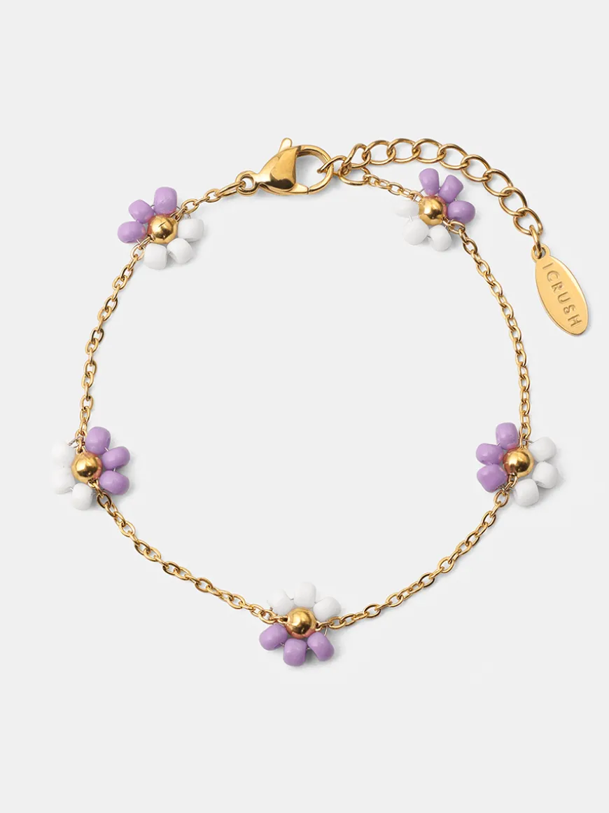 Blossom Moment Purple-white ARMBAND