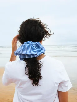 Breeze Wrap Blue Scrunchie