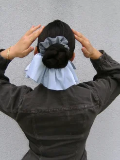 Breeze Wrap Blue Scrunchie