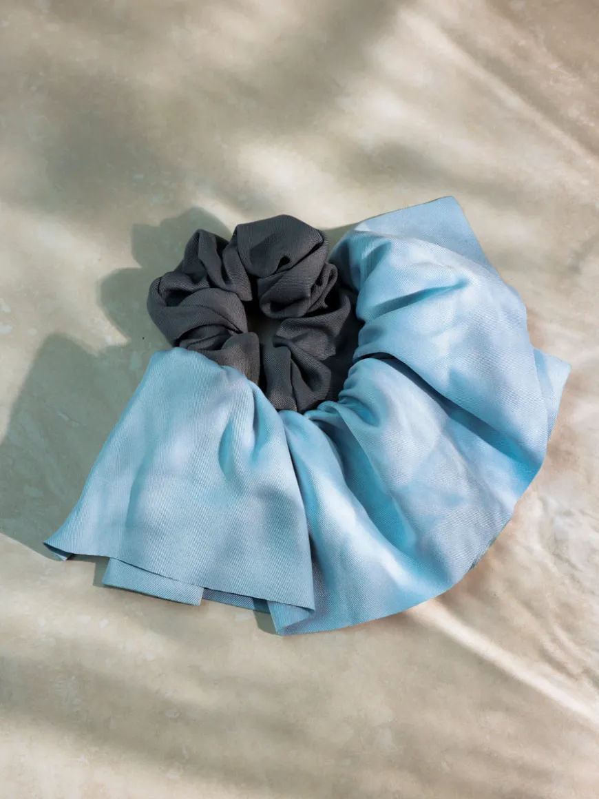 Breeze Wrap Blue Scrunchie