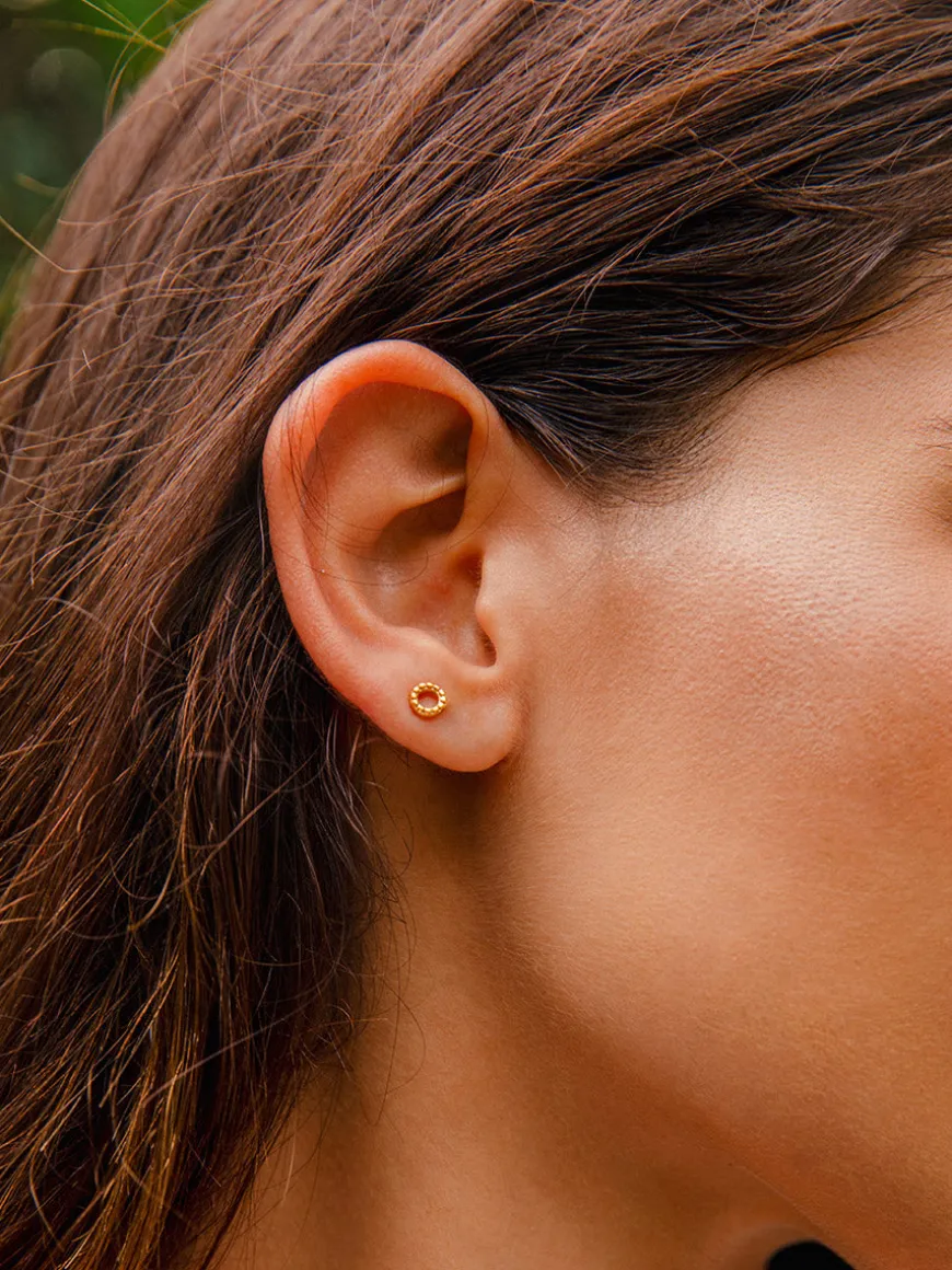 Bubble Round Stud Ohrringe