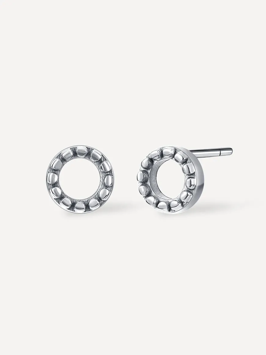 Bubble Round Stud Ohrringe