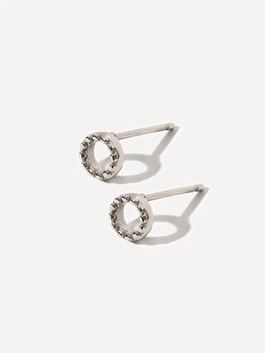 Bubble Round Stud Ohrringe