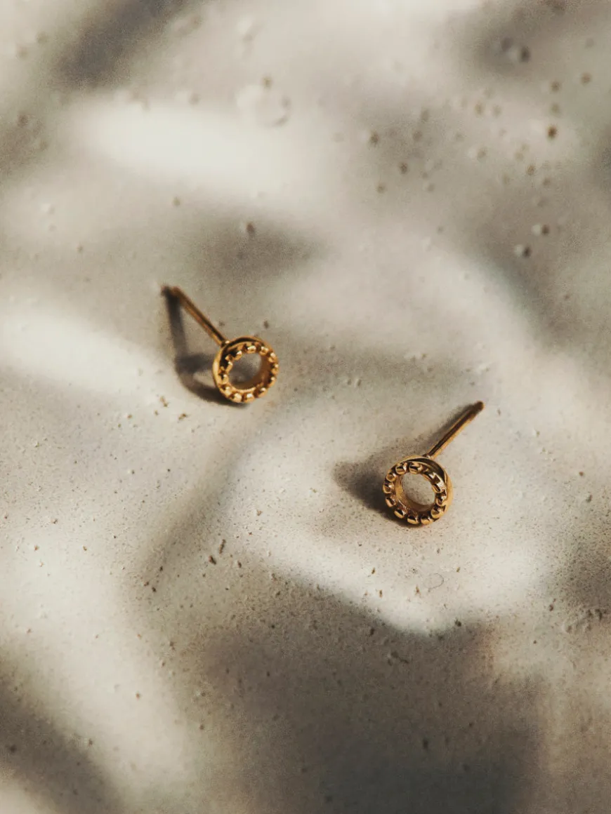 Bubble Round Stud Ohrringe