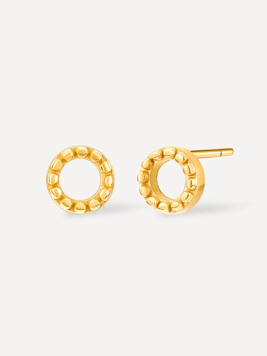 Bubble Round Stud Ohrringe