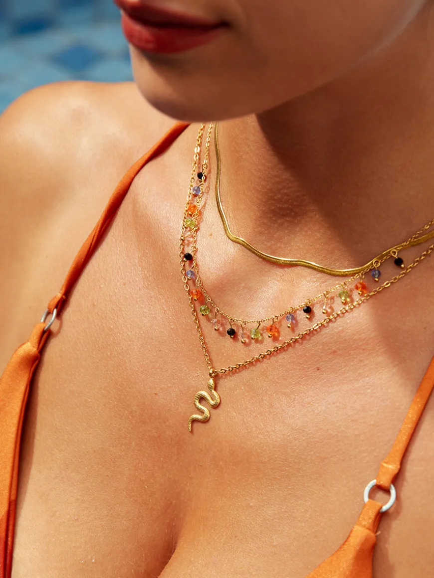 Bunt Stone Kette