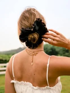 Chic Charm Leopard Scrunchie