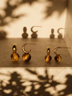 Chic Tiger's Eye Small Ohrringe