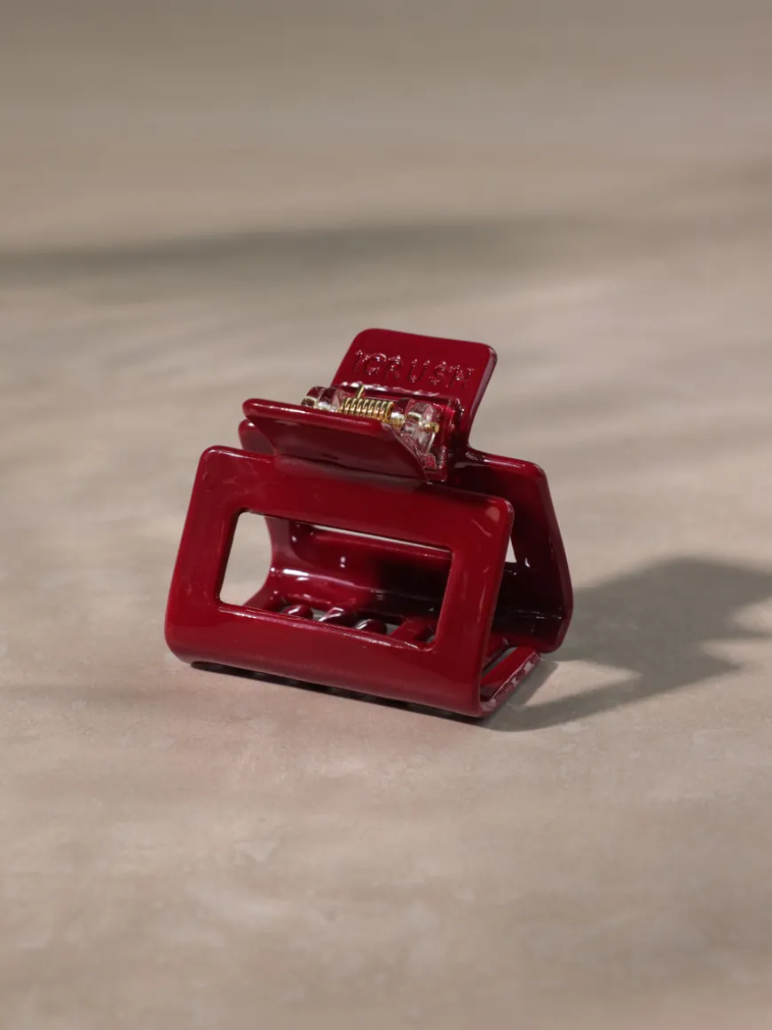 Classic Frame Haarklammer Dark Red