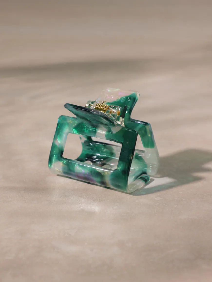 Classic Frame Haarklammer Emerald Green