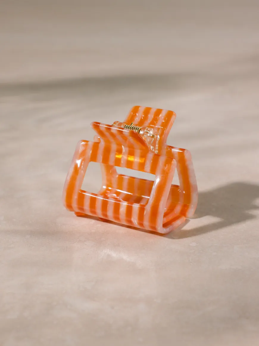 Classic Frame Haarklammer Orange-striped