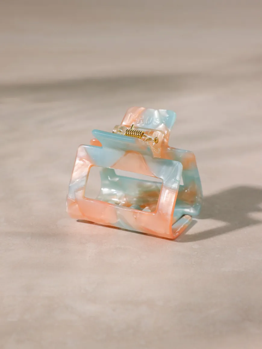 Classic Frame Haarklammer Peach Blue