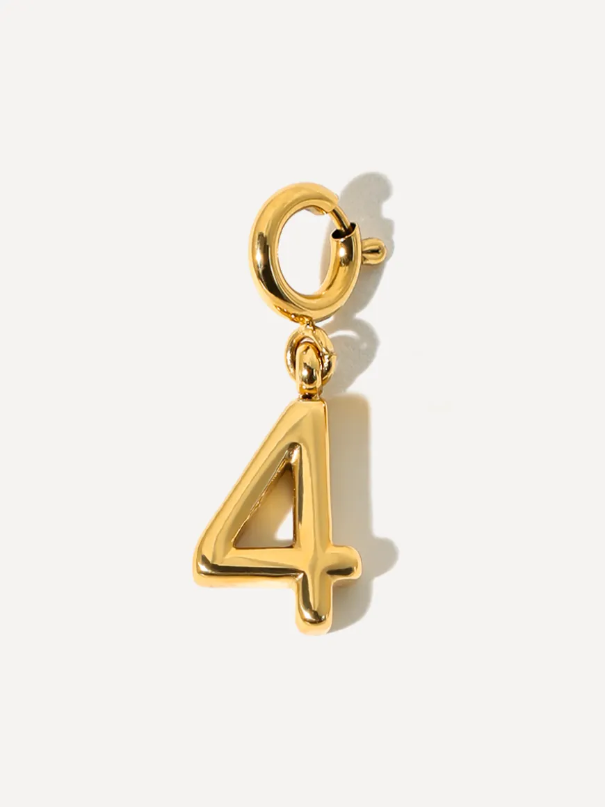 Classic Number Ketten-Charm - 4