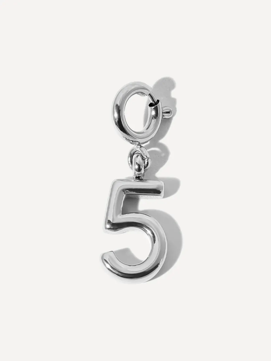 Classic Number Ketten-Charm - 5