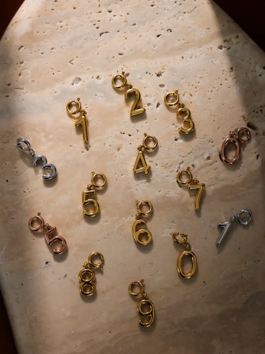 Classic Number Ketten-Charm - 5