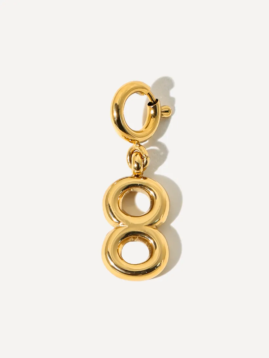 Classic Number Ketten-Charm - 8
