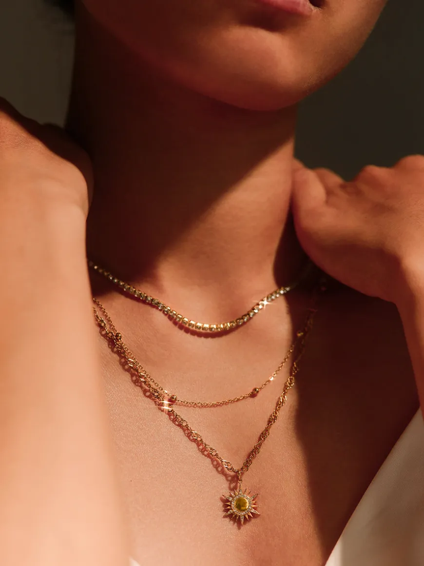Cluster Glitter Kette