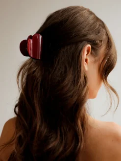 Crimson Heart Haarklammer Burgundy Red