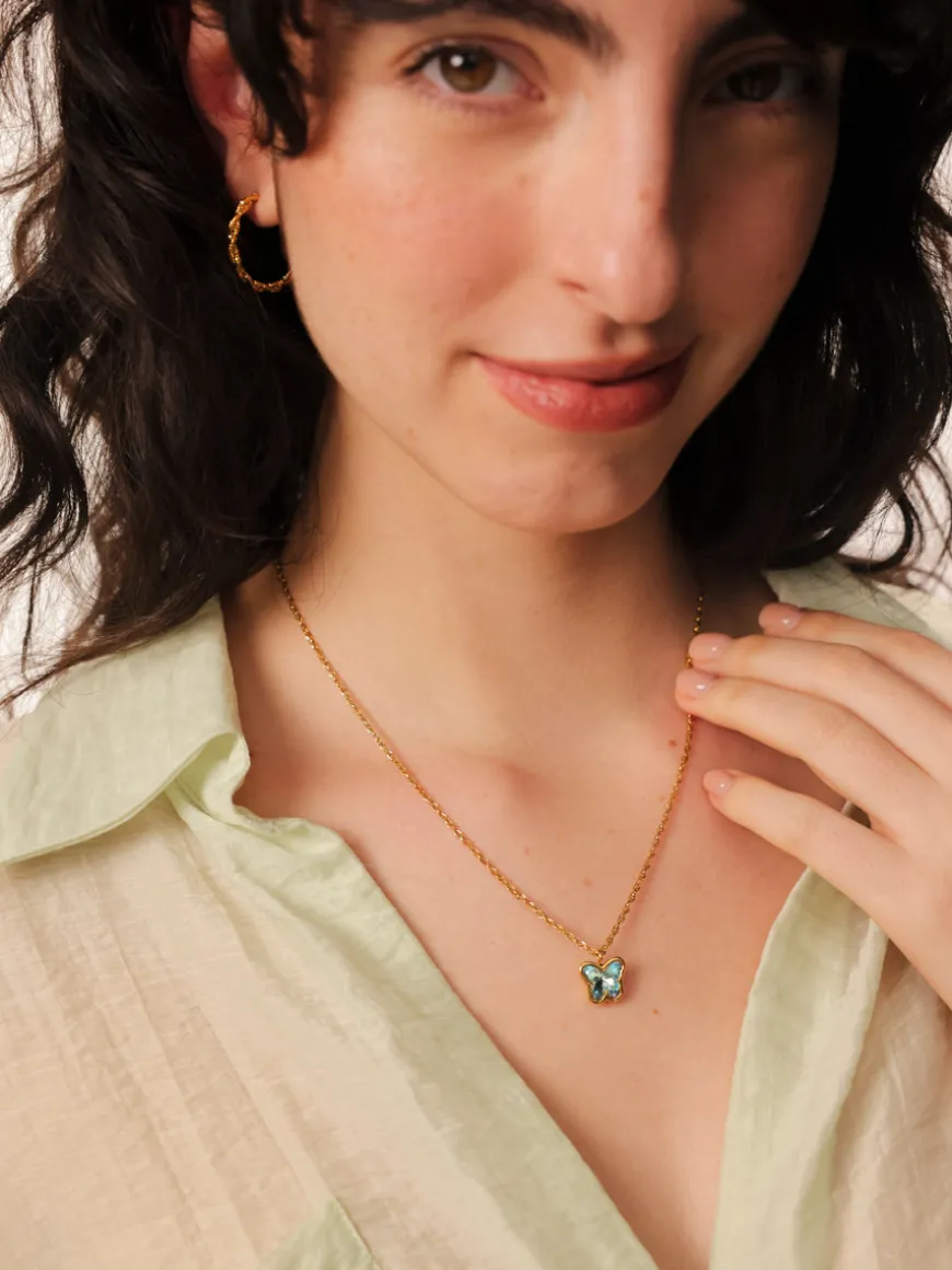Crystal Butterfly Kette