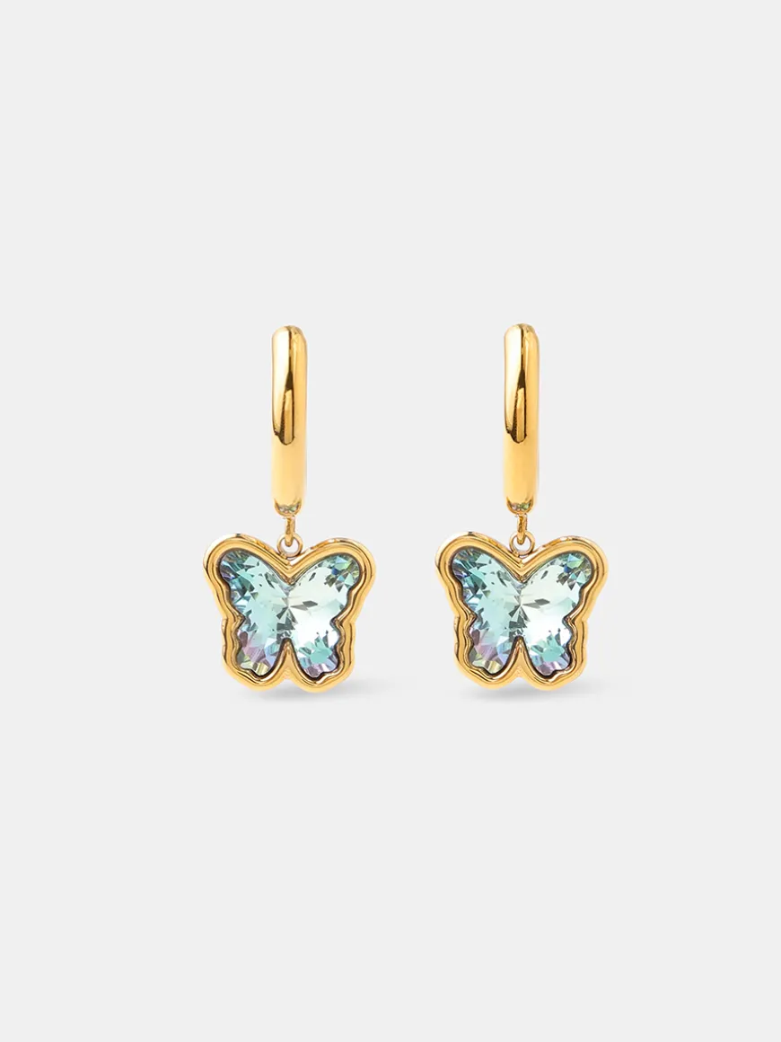 Crystal Butterfly Ohrringe