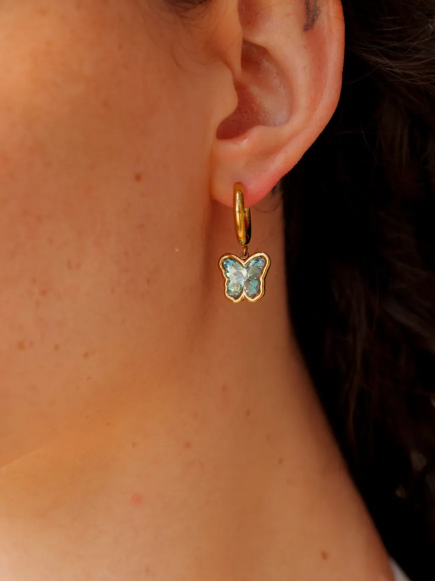 Crystal Butterfly Ohrringe