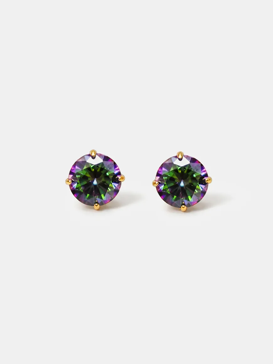Crystal Delight Aurora Black Small Stub-Ohrringe