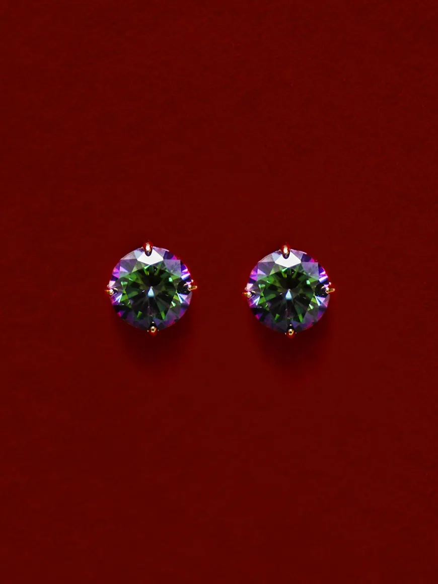 Crystal Delight Aurora Black Small Stub-Ohrringe