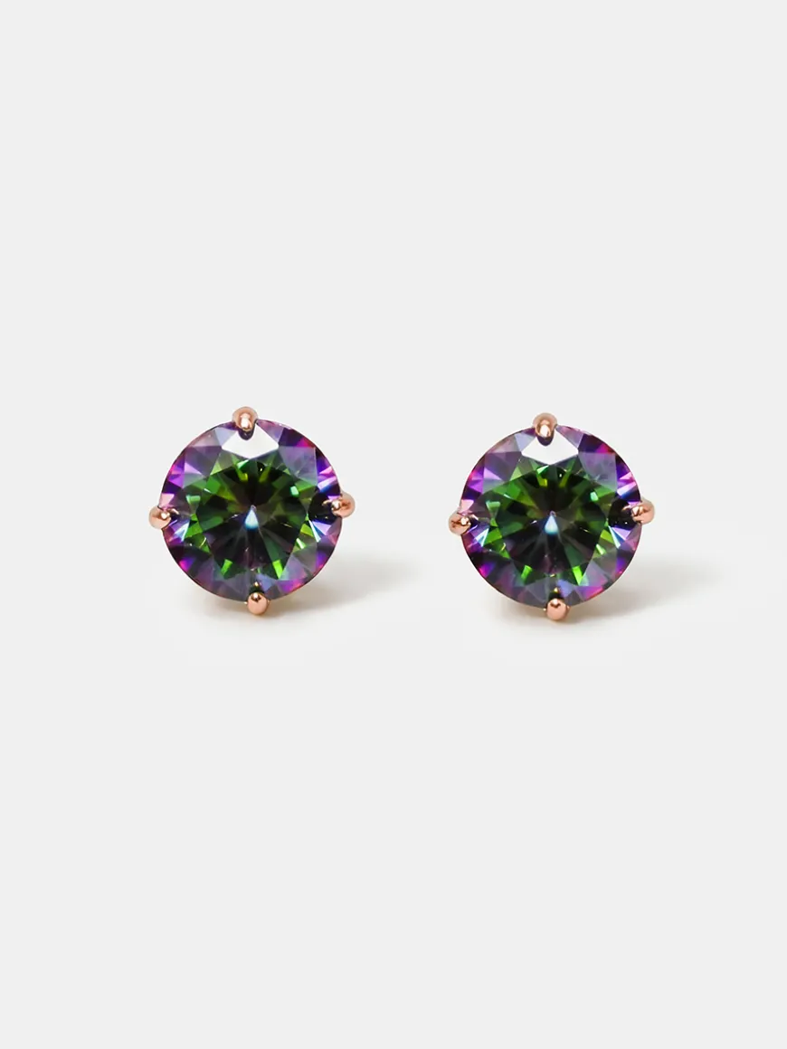 Crystal Delight Aurora Black Stub-Ohrringe