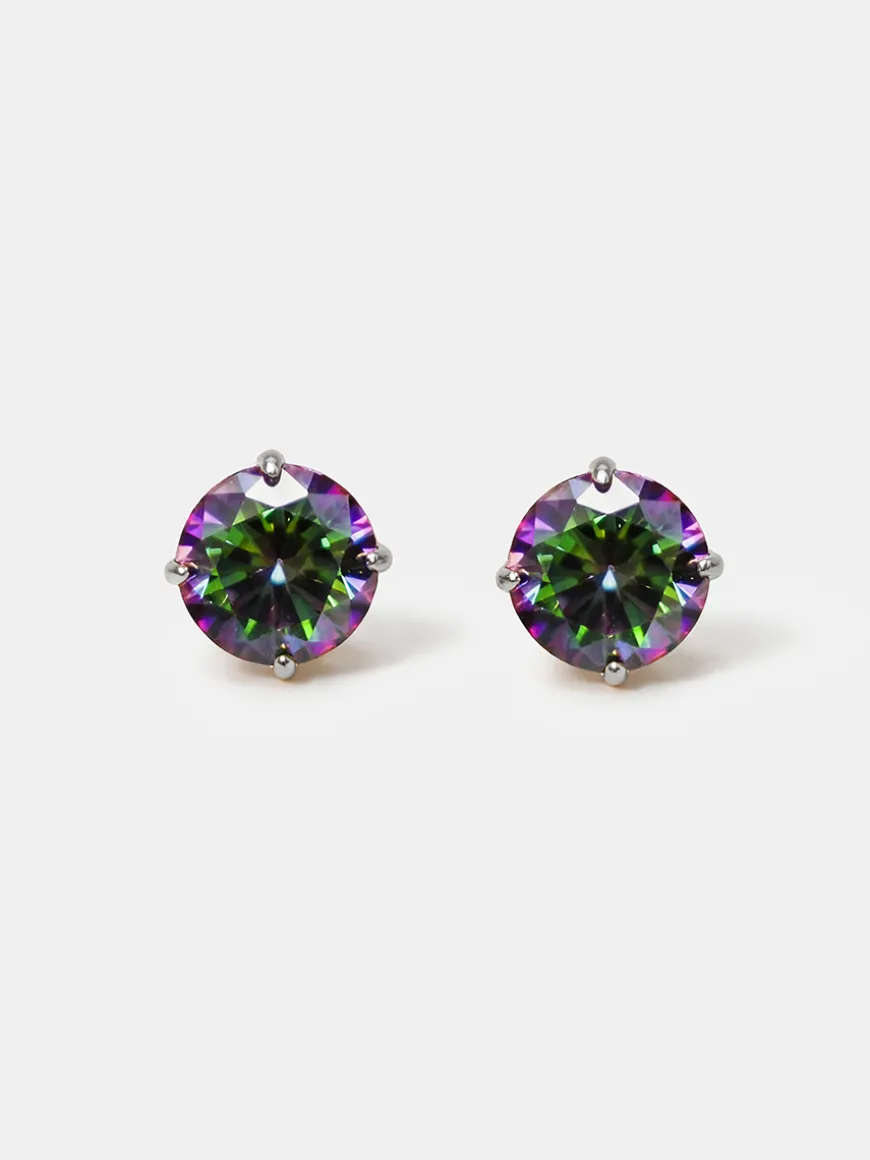 Crystal Delight Aurora Black Stub-Ohrringe