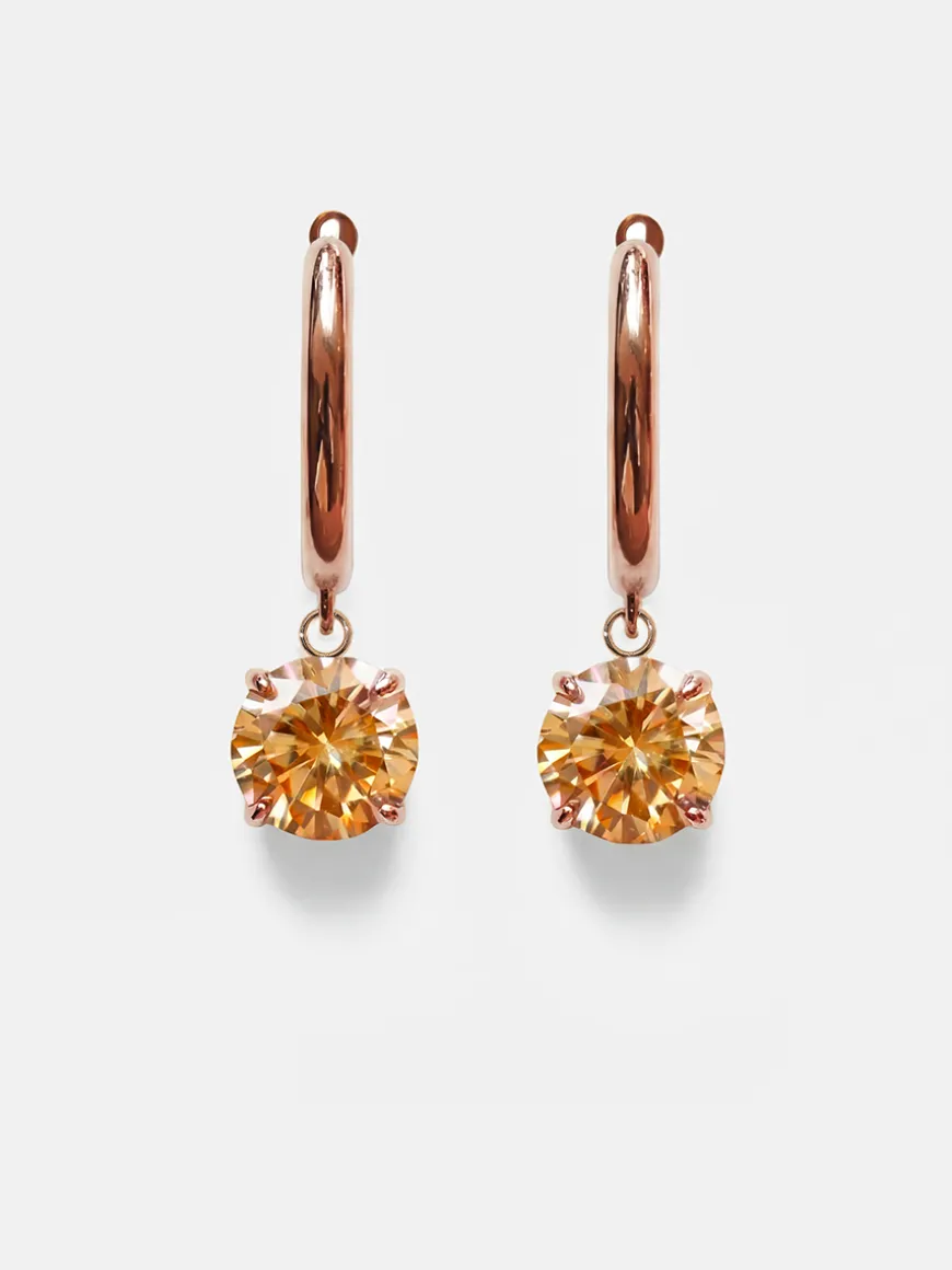 Crystal Delight Champagne Ohrringe