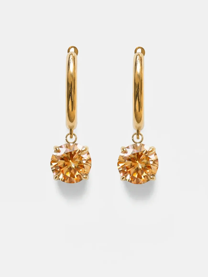 Crystal Delight Champagne Ohrringe