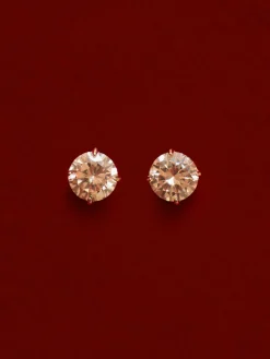 Crystal Delight Champagne Small Stub-Ohrringe