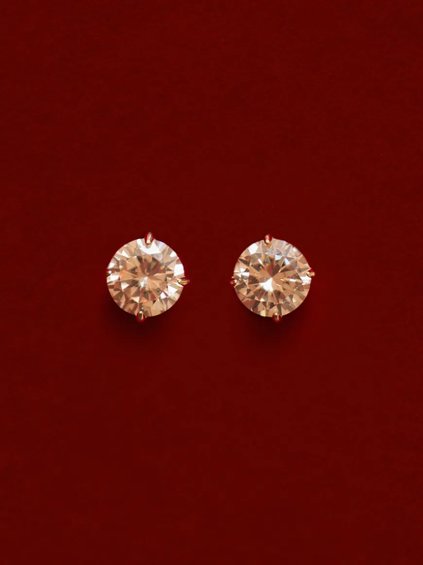 Crystal Delight Champagne Small Stub-Ohrringe