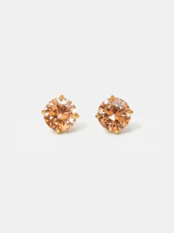 Crystal Delight Champagne Small Stub-Ohrringe