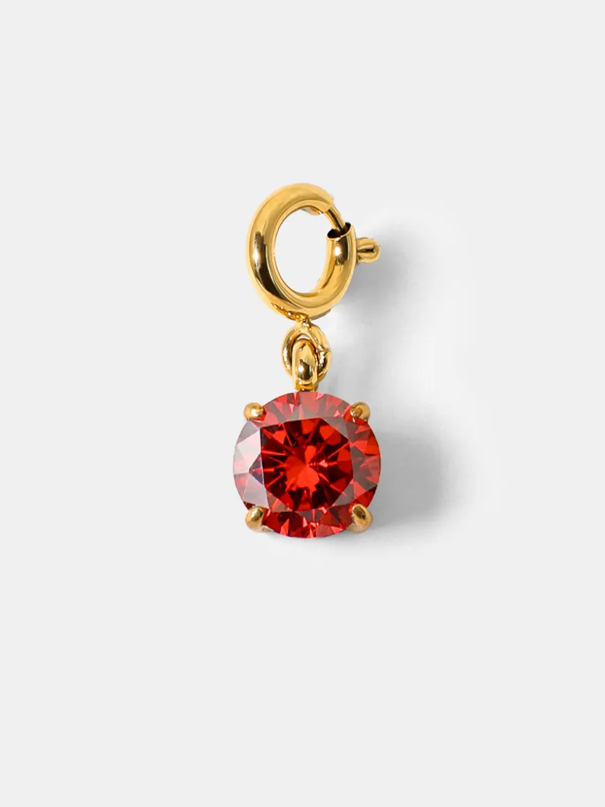 Crystal Delight Dark Red Ketten-Charm