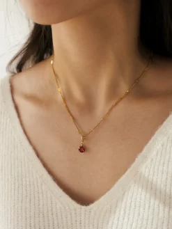 Crystal Delight Dark Red Ketten-Charm
