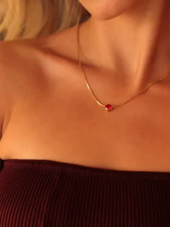 Crystal Delight Dark Red Kette