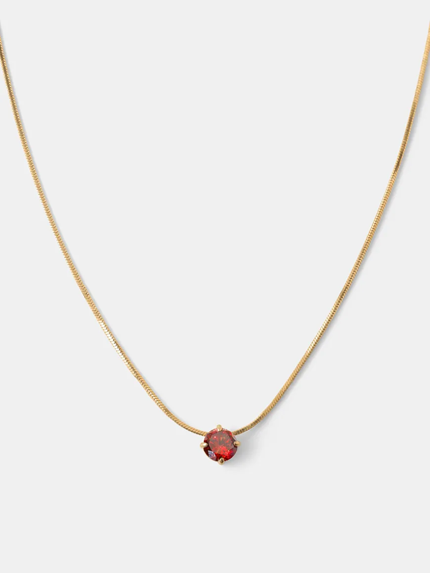 Crystal Delight Dark Red Kette