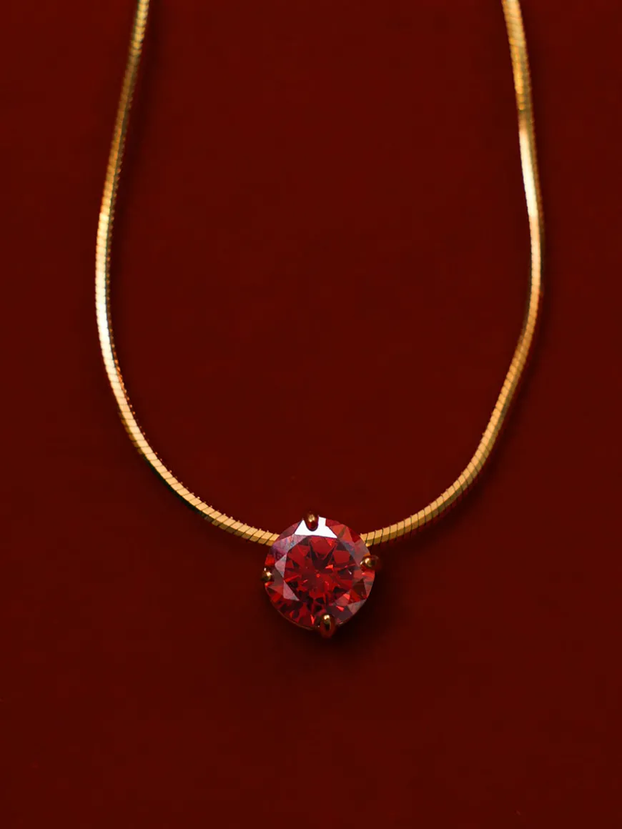 Crystal Delight Dark Red Kette
