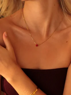 Crystal Delight Dark Red Kette