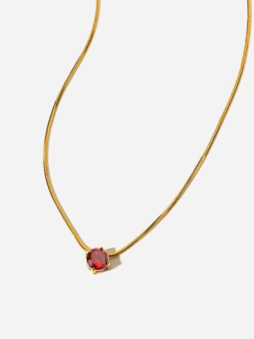 Crystal Delight Dark Red Kette