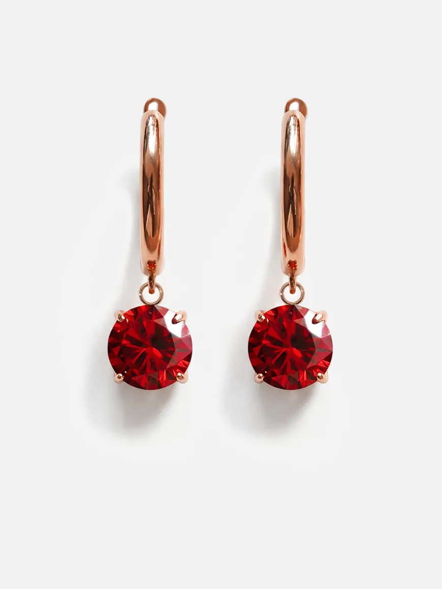 Crystal Delight Dark Red Ohrringe