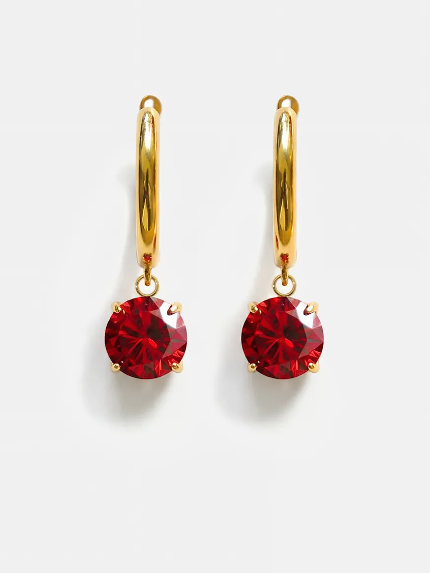 Crystal Delight Dark Red Ohrringe